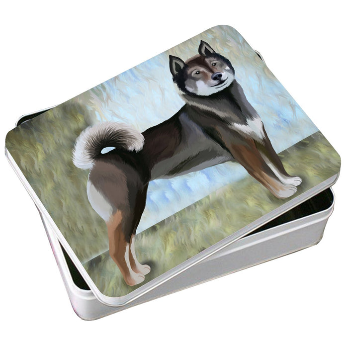 Shikoku Dog Photo Storage Tin