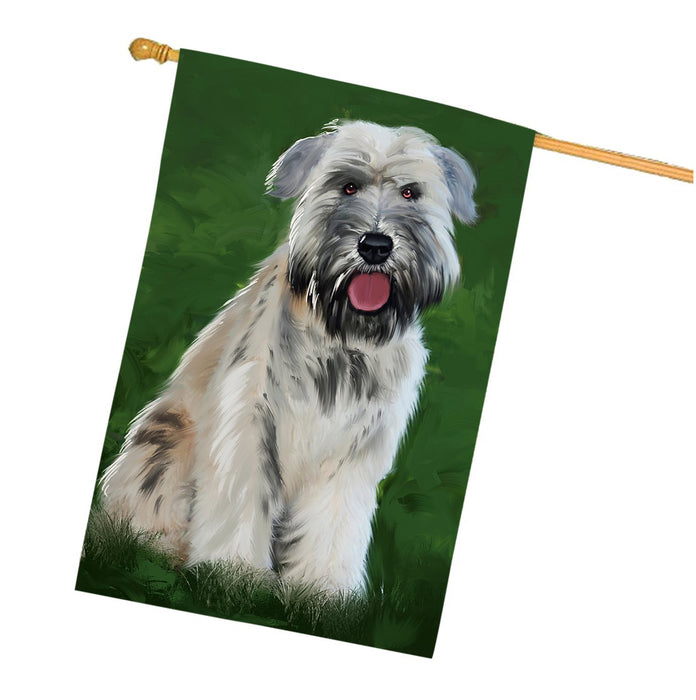 Soft Coated Wheaten Terrier Dog House Flag