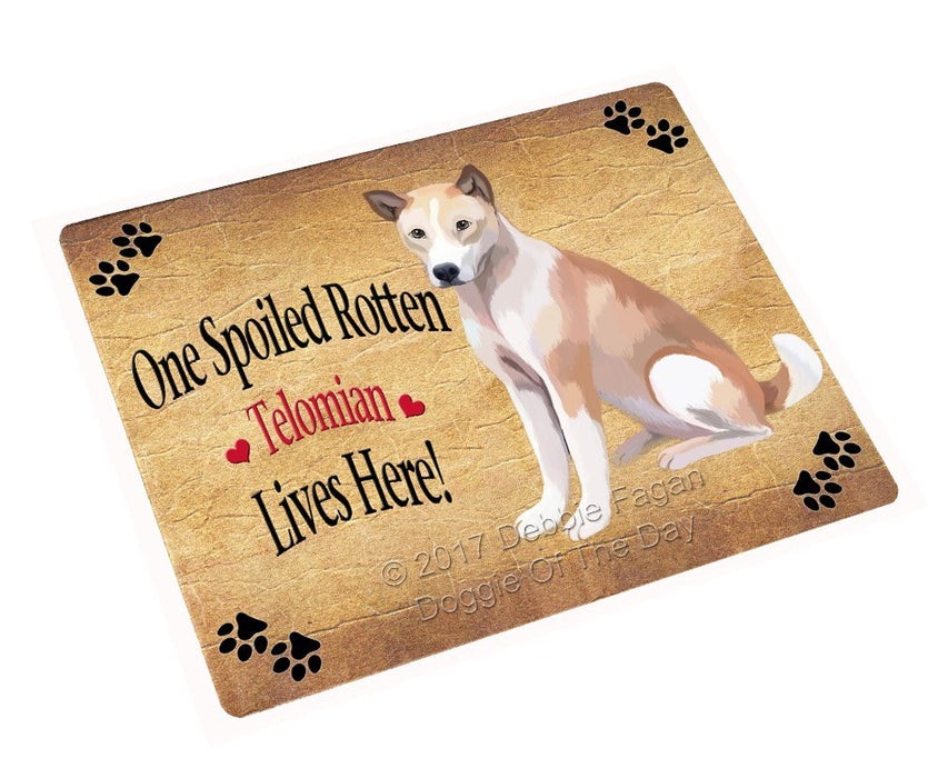 Spoiled Rotten Telomian Puppy Dog Large Refrigerator / Dishwasher Magnet
