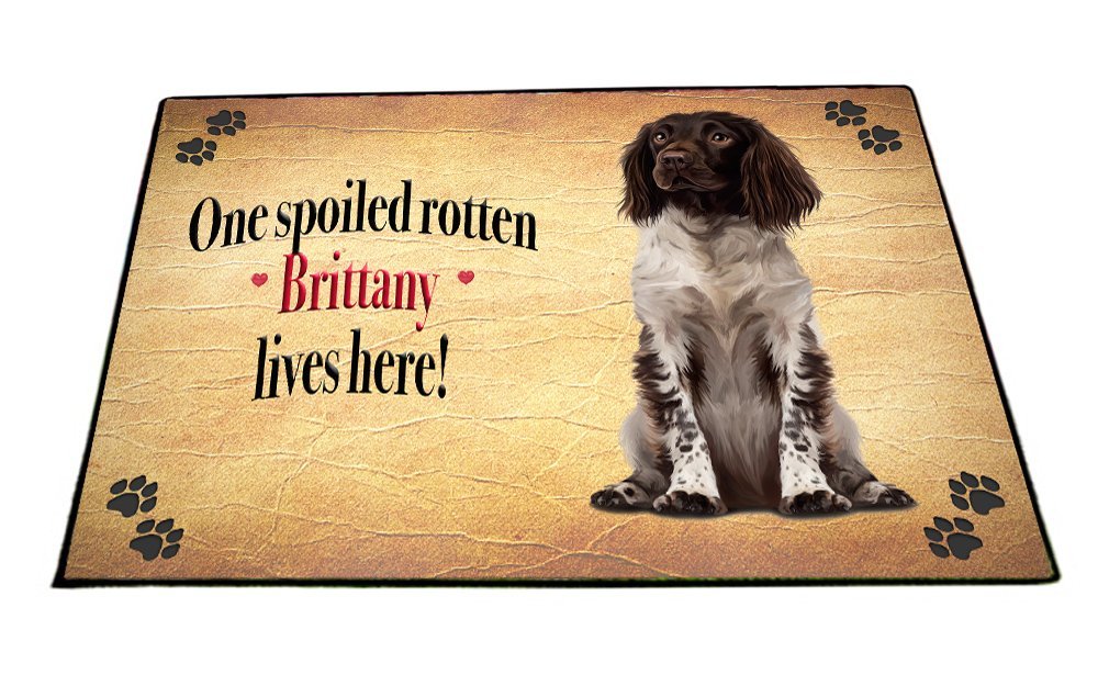 Spoiled Rotten Brittany Dog Floormat