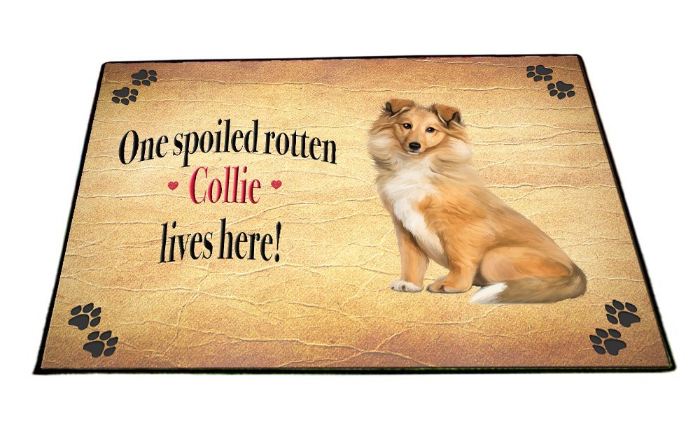 Spoiled Rotten Collie Dog Floormat