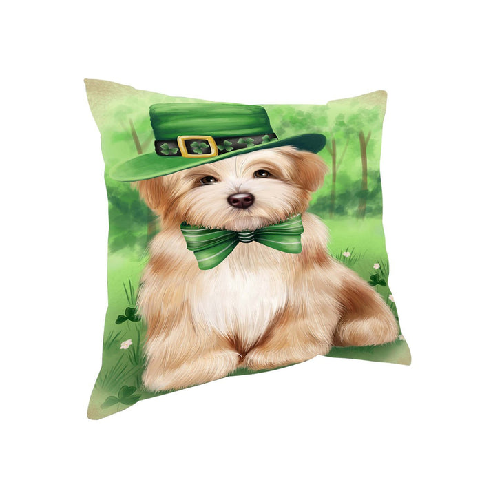 St. Patricks Day Irish Portrait Havanese Dog Pillow PIL51132