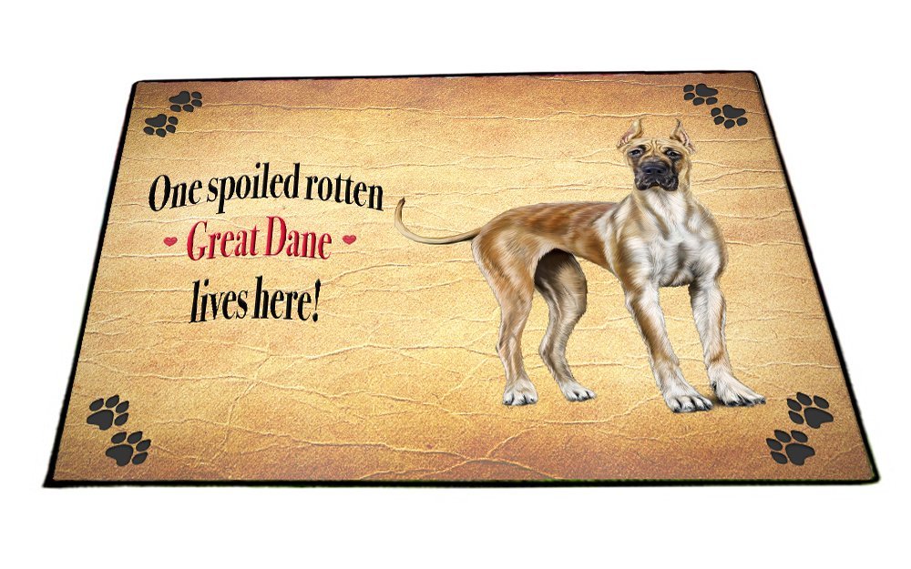 Spoiled Rotten Great Dane Dog Floormat