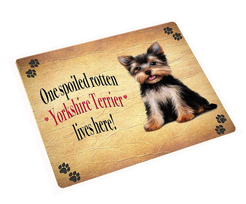 Yorkshire Terrier Spoiled Rotten Dog Magnet Mini (3.5" x 2")