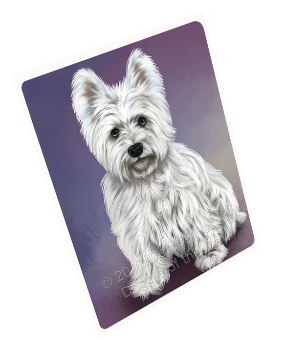 West Highland Terriers Puppy Dog Tempered Cutting Board