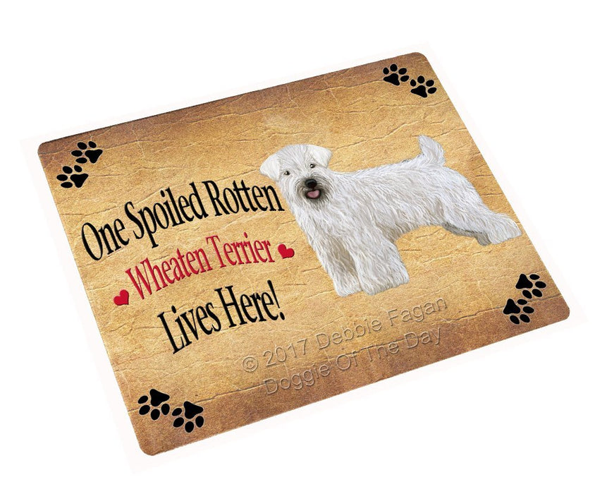 Spoiled Rotten Wheaten Terrier Dog Magnet Mini (3.5" x 2")