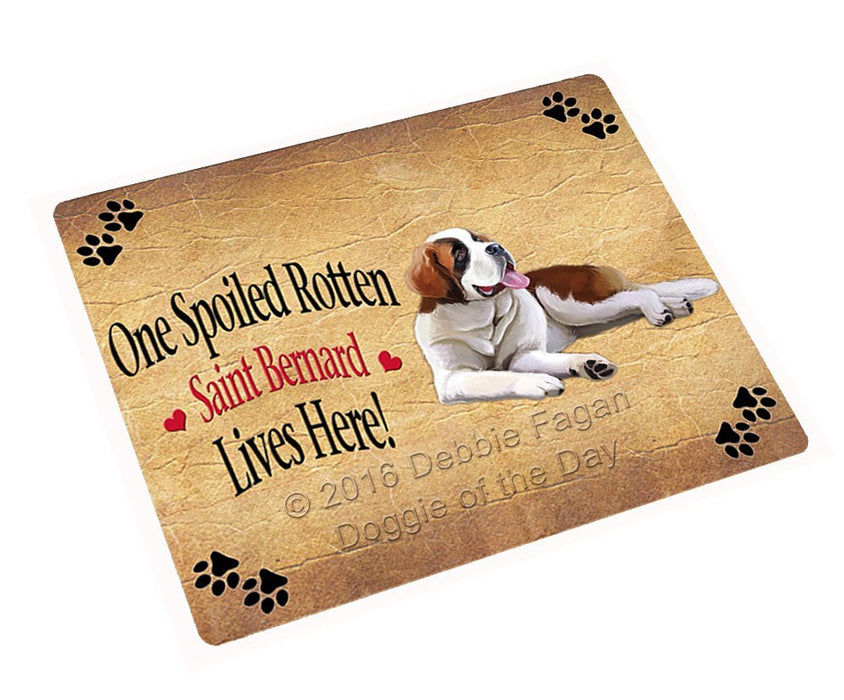 Saint Bernard Spoiled Rotten Dog Refrigerator Magnet