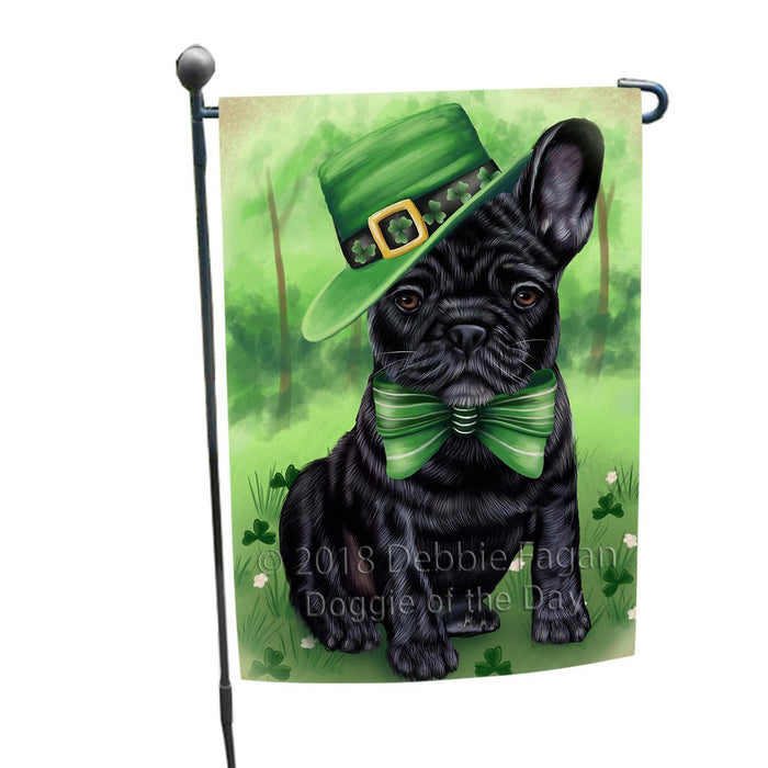 St. Patricks Day Irish Portrait French Bulldog Garden Flag GFLG48711