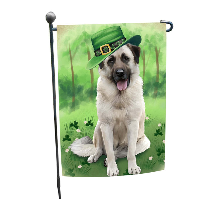 St. Patricks Day Irish Portrait Anatolian Shepherd Dog Garden Flag GFLG48411