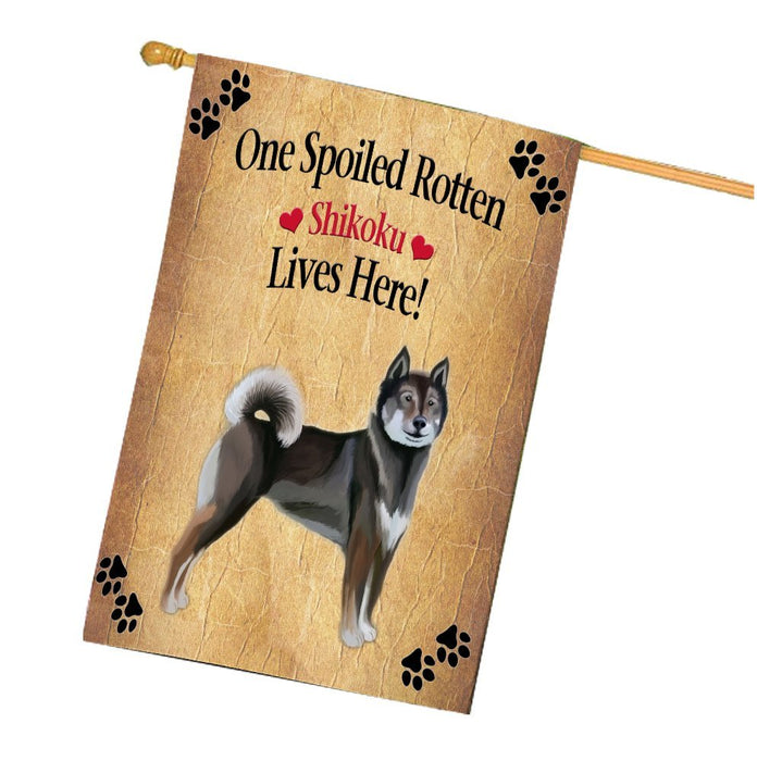 Shikoku Spoiled Rotten Dog House Flag