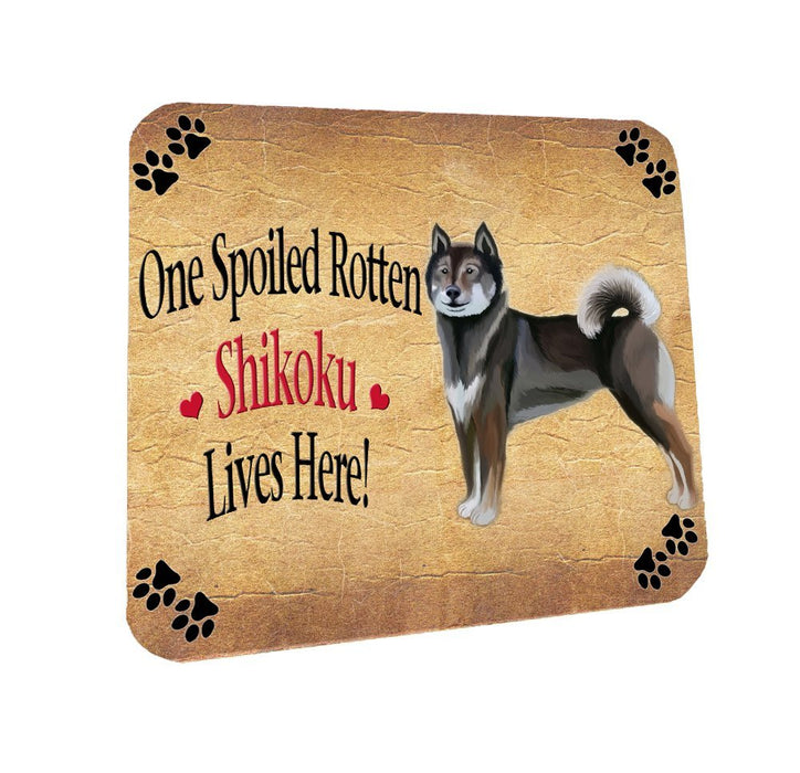 Shikoku Spoiled Rotten Dog Coasters Set of 4