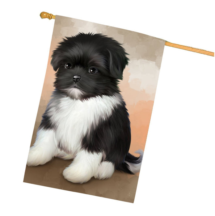 Shih Tzus Dog House Flag