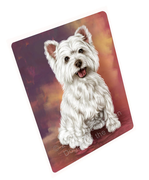 West Highland Terriers Adult Dog Tempered Cutting Board