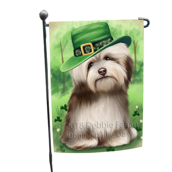 St. Patricks Day Irish Portrait Havanese Dog Garden Flag GFLG48724