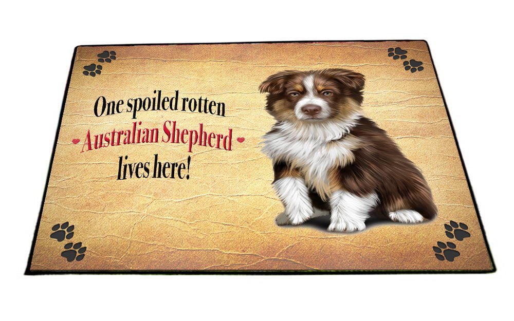 Spoiled Rotten Australian Shepherd Dog Floormat