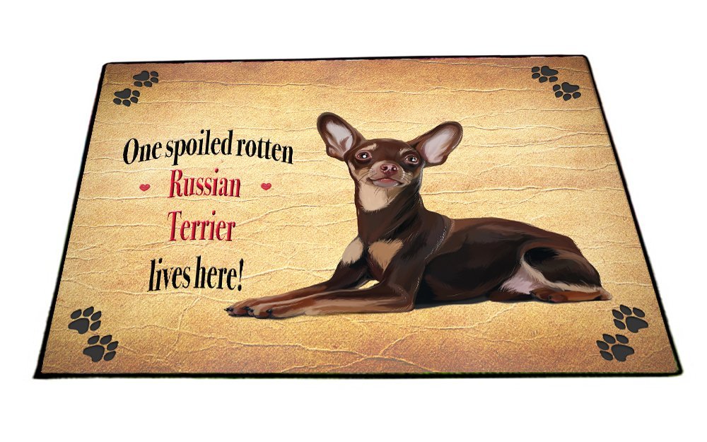 Spoiled Rotten Russian Red Terrier Dog Floormat