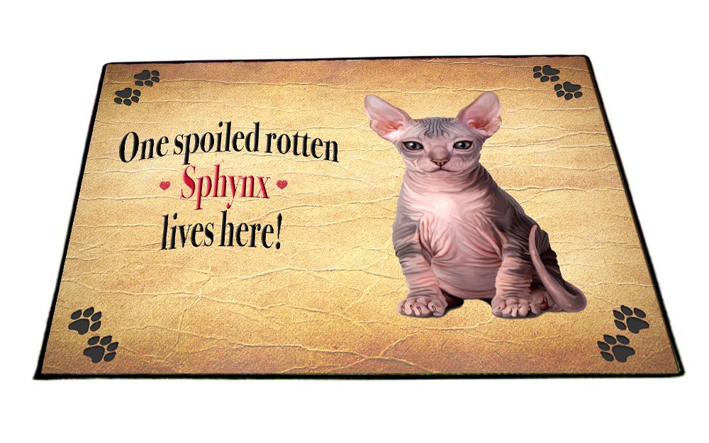 Spoiled Rotten Sphynx Dog Floormat