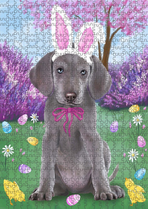 Weimaraner Dog Easter Holiday Puzzle with Photo Tin PUZL51453