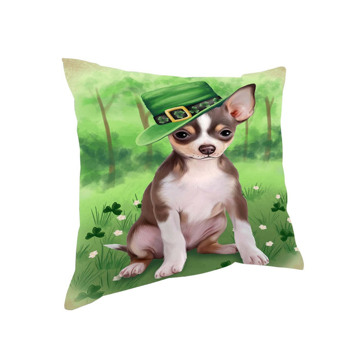 St. Patricks Day Irish Portrait Chihuahua Dog Pillow PIL50952