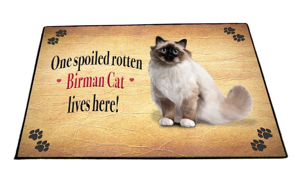 Spoiled Rotten Birman Cat Dog Floormat