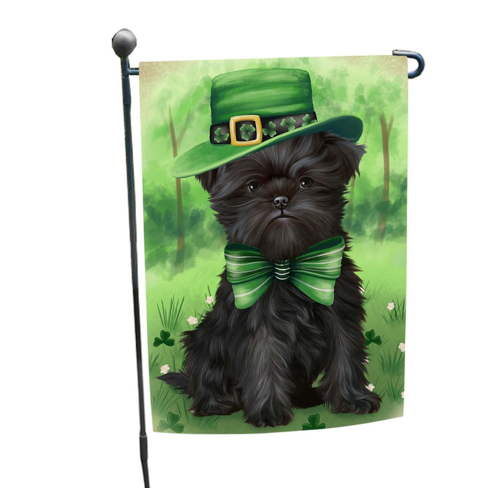 St. Patricks Day Irish Portrait Affenpinscher Dog Garden Flag GFLG48403