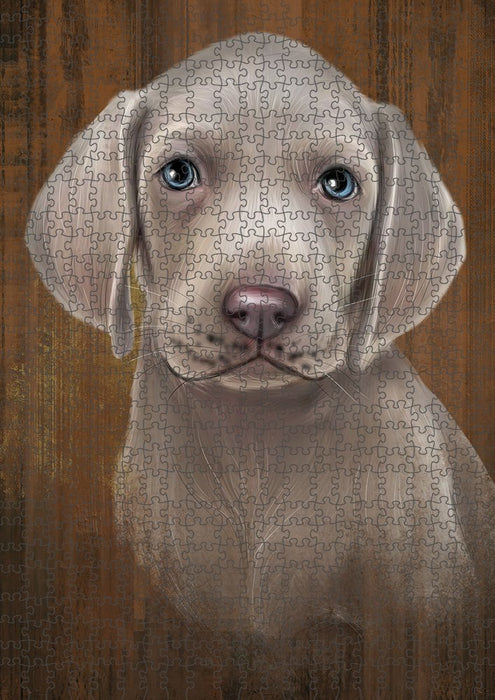 Rustic Weimaraner Dog Puzzle with Photo Tin PUZL52065