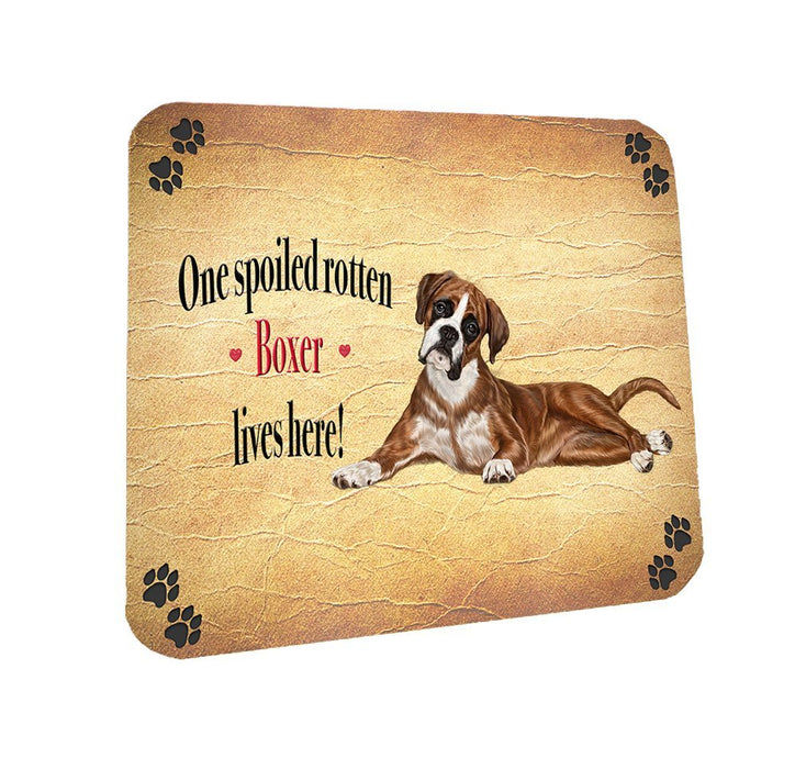 Spoiled Rotten Boxers Dog Coasters Set of 4