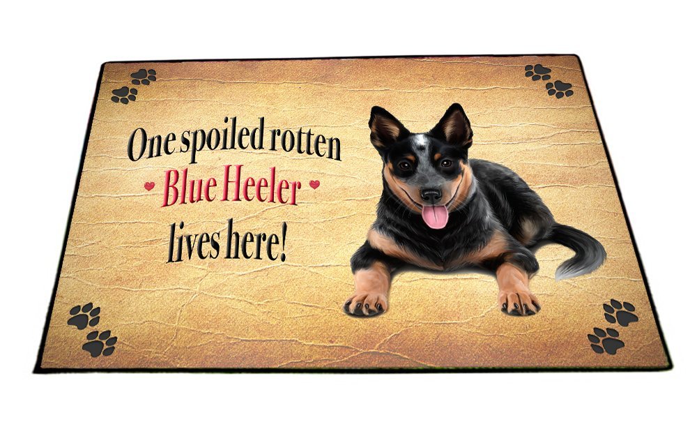 Spoiled Rotten Blue Heeler Dog Floormat