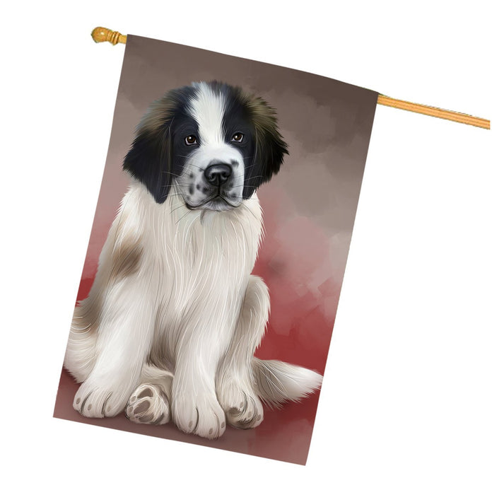 Saint Bernards Dog House Flag