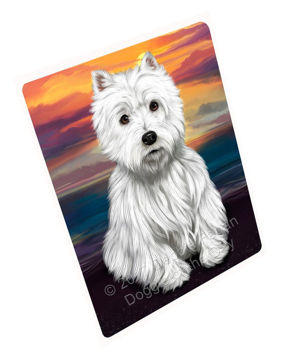 Westies Dog Tempered Cutting Board (Small)