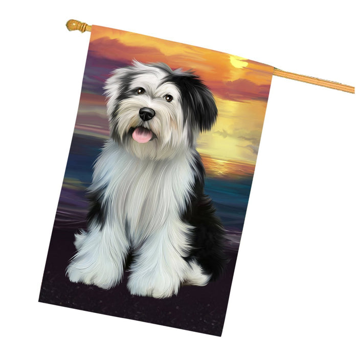 Tibetan Terrier Dog House Flag FLG48545