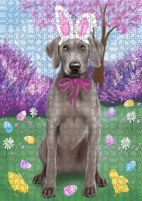 Weimaraner Dog Easter Holiday Puzzle with Photo Tin PUZL51447