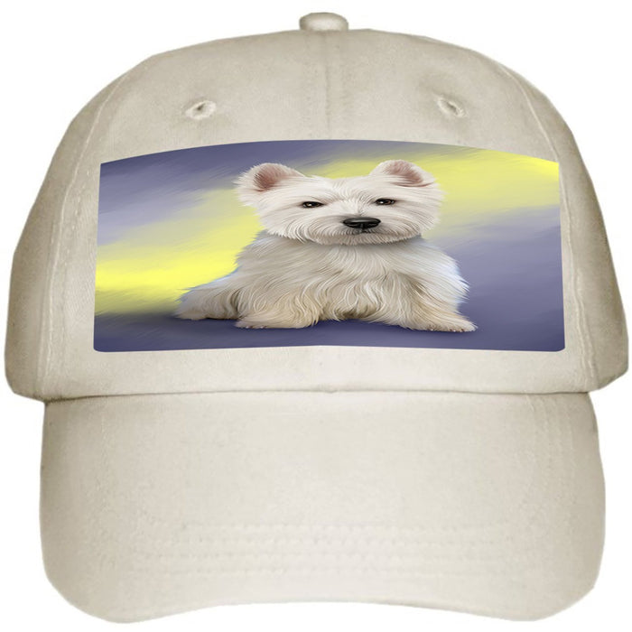 West Highland White Terrier Dog Ball Hat Cap HAT48852 (White)