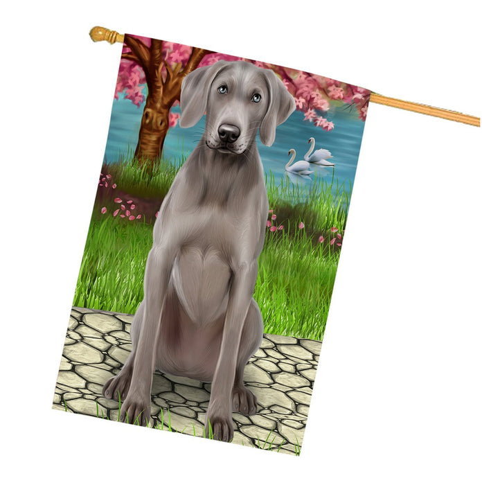 Weimaraner Dog House Flag FLG48554