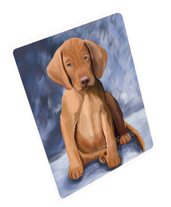 Vizsla Puppy Dog Art Portrait Print Woven Throw Sherpa Plush Fleece Blanket