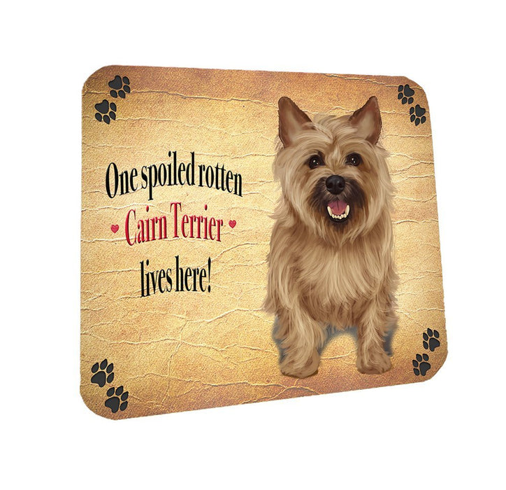 Spoiled Rotten Cairn Terrier Dog Coasters Set of 4