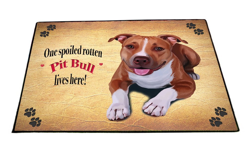 Spoiled Rotten Pit Bull Dog Floormat