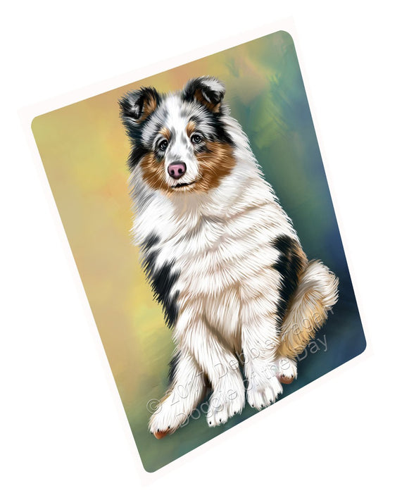 Shetland Sheepdogs Puppy Dog Tempered Cutting Board