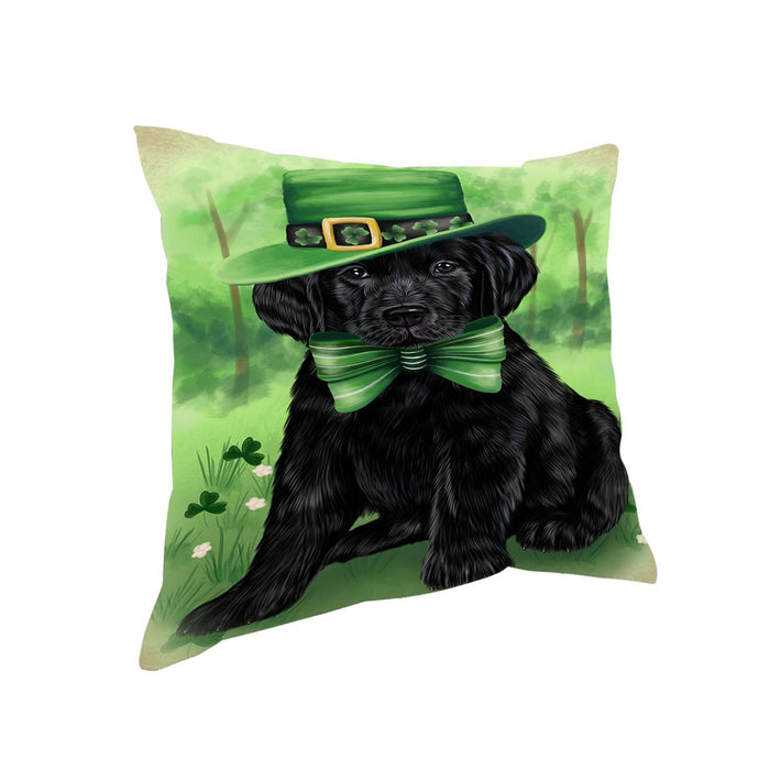 St. Patricks Day Irish Portrait Labrador Retriever Dog Pillow PIL51156