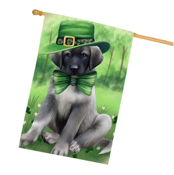 St. Patricks Day Irish Portrait Anatolian Shepherd Dog House Flag FLG48468