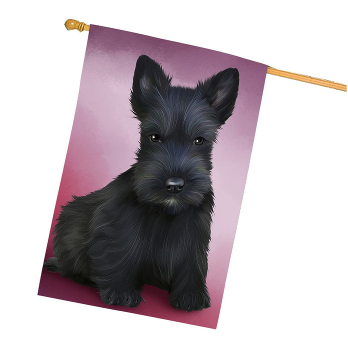 Scottish Terrier Dog House Flag FLG48307