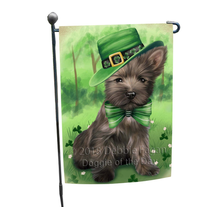 St. Patricks Day Irish Portrait Cairn Terrier Dog Garden Flag GFLG48670