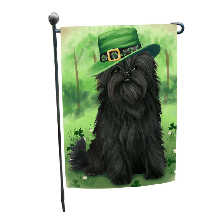 St. Patricks Day Irish Portrait Affenpinscher Dog Garden Flag GFLG48401
