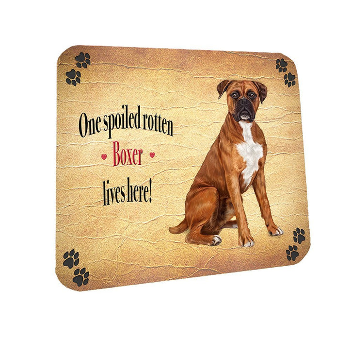 Spoiled Rotten Boxers Dog Coasters Set of 4