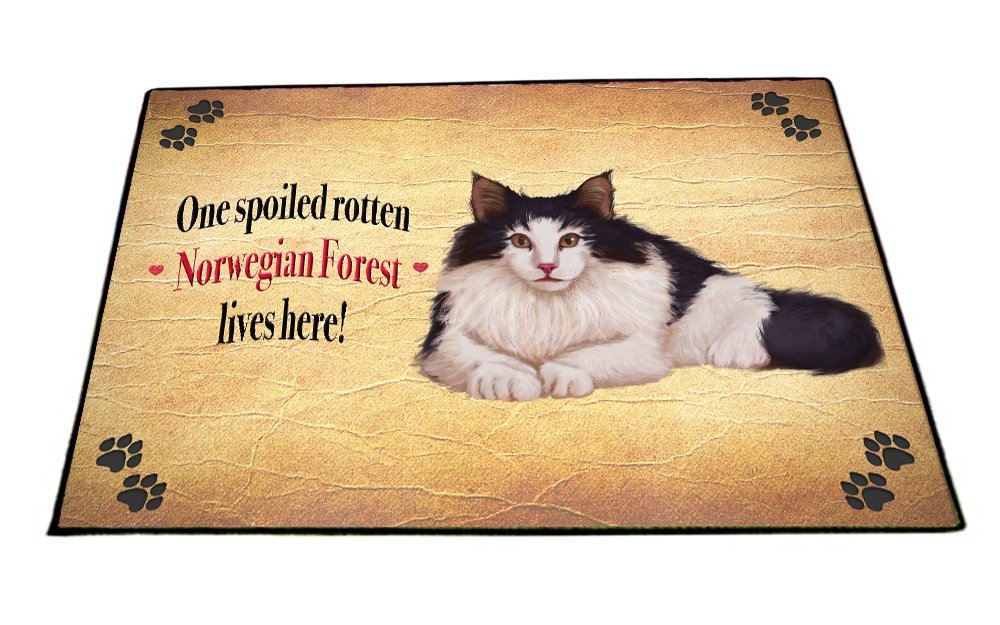 Spoiled Rotten Norwegian Cat Dog Floormat