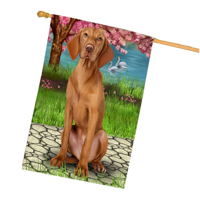 Vizsla Dog House Flag HF371