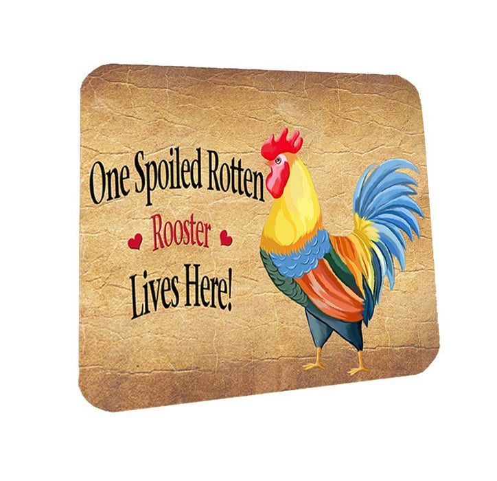 Spoiled Rotten Rooster Coasters Set of 4