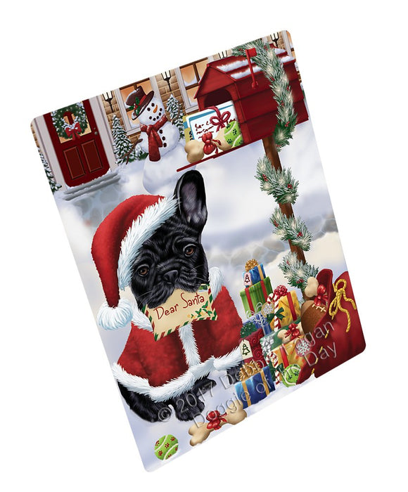 French Bulldogs Dear Santa Letter Christmas Holiday Mailbox Dog Magnet Mini (3.5" x 2")