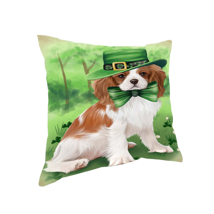 St. Patricks Day Irish Portrait Cavalier King Charles Spaniel Dog Pillow PIL50920