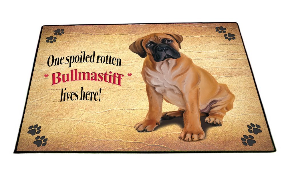 Spoiled Rotten Bullmastiff Dog Floormat (18x24)
